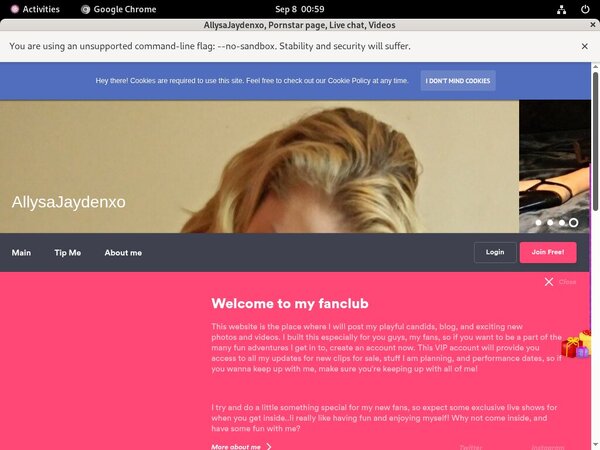 Allysajaydenxo.modelcentro.com Discount Pass