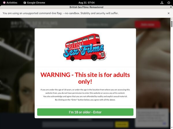 British Sex Films Discount Membership Deal