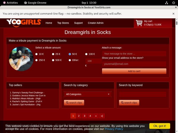 Dreamgirls In Socks Free Sign Up