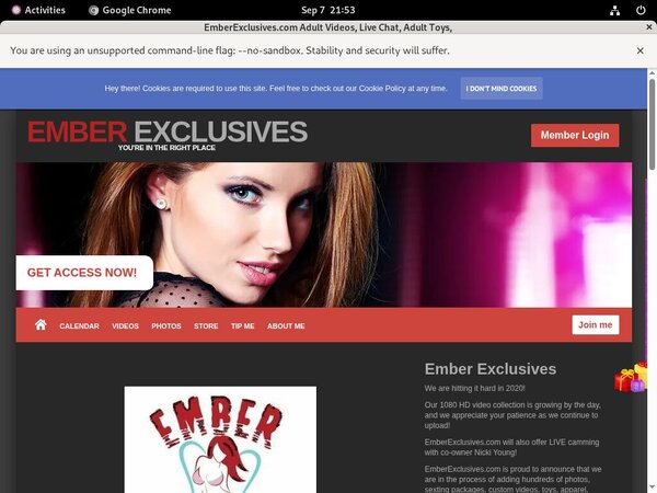 Emberexclusives.modelcentro.com Membership Free