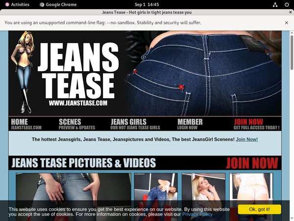 Free Jeans Tease Coupon