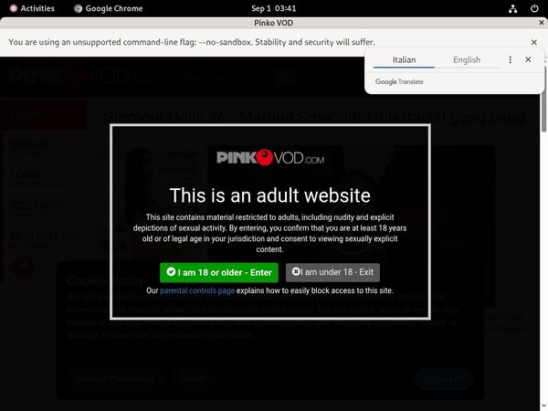 Free Pink O VOD Logins
