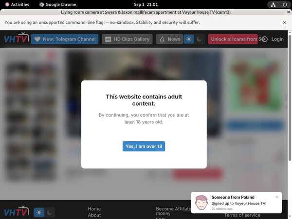 Free Voyeur House TV Accounts And Passwords