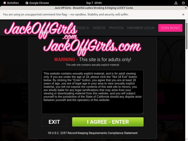 Jackoffgirls.com Promo Offer