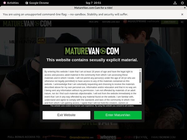Maturevan.com Login And Password