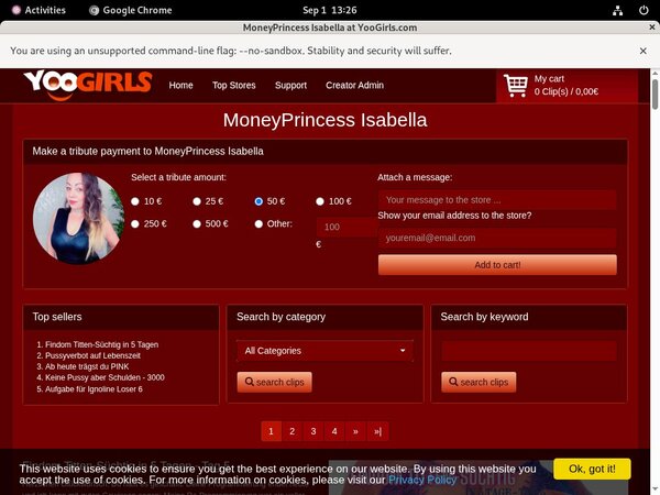 Moneyprincess Isabell With AOL Account