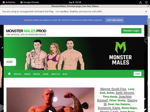 MonsterMales Discount Id