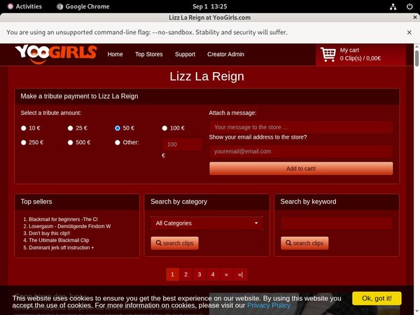 Offer Lizz La Reign