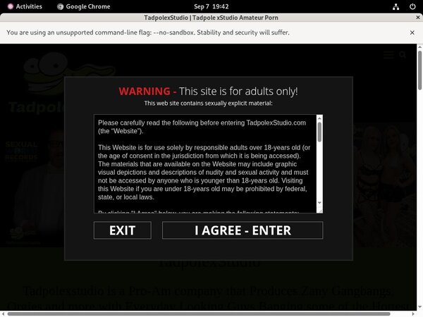 Tadpole X Studio Logins
