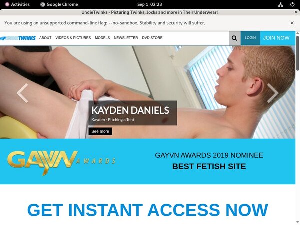 Undie Twinks With Direct Debit