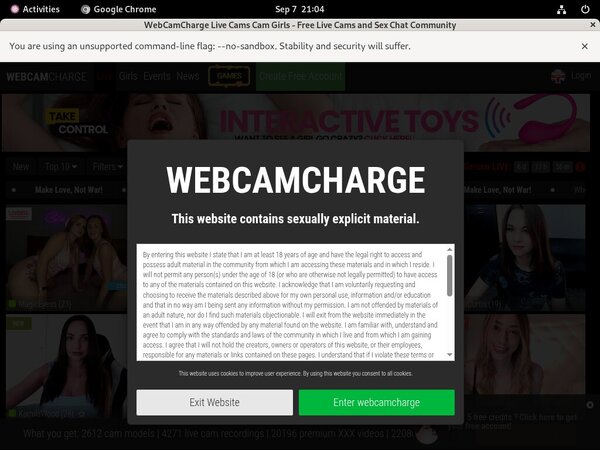 Webcam Charge Full Scenes
