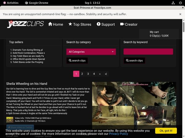 Yezzclips.com Epoch Page