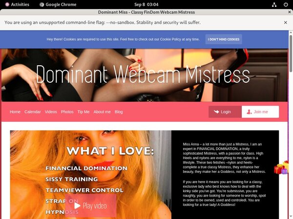 Dominant Miss - Classy FinDom Webcam Mistress Sconto
