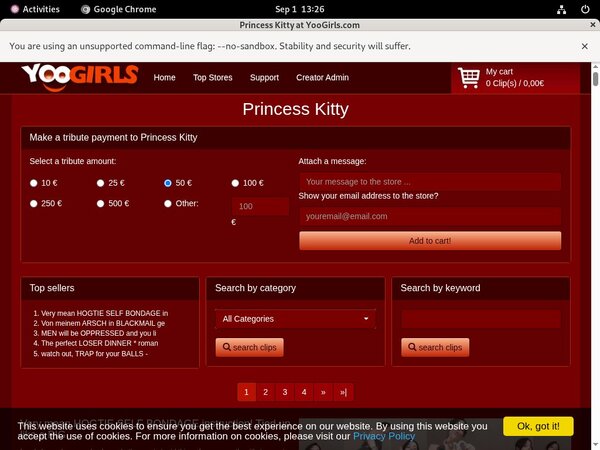 Free Princess Kitty Account Discount