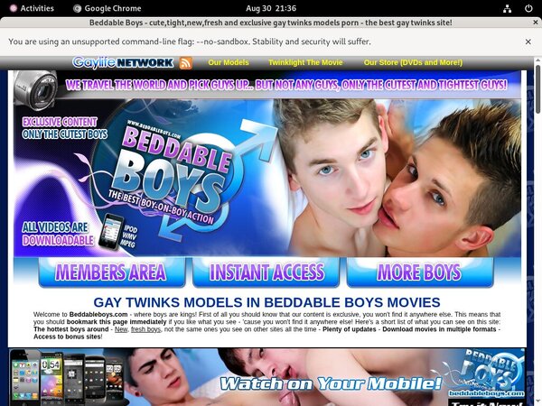 Beddable Boys Gay Videos